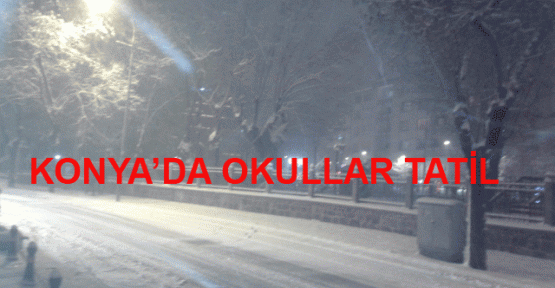 Konya'da Eğitime Kar Engeli