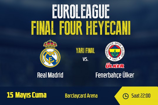 Fenerbahçe Ülker’in Euroleague Finali için rakibi Real Madrid