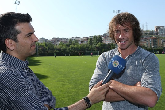 Lugano, Fenerbahçe idmanında..