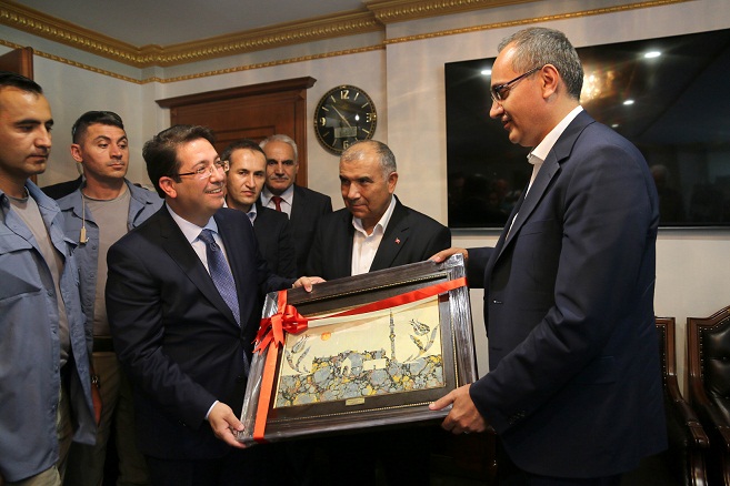 Aksaraylı Bakanlar Yazgı’yı Makamında Ziyaret Etti