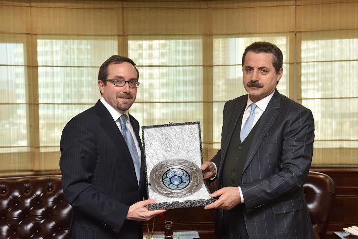 Bakan Çelik, ABD’nin Ankara Büyükelçisi Bass’ı kabul etti