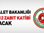 Adalet Bakanlığı 3 bin 912 zabıt katibi alacak